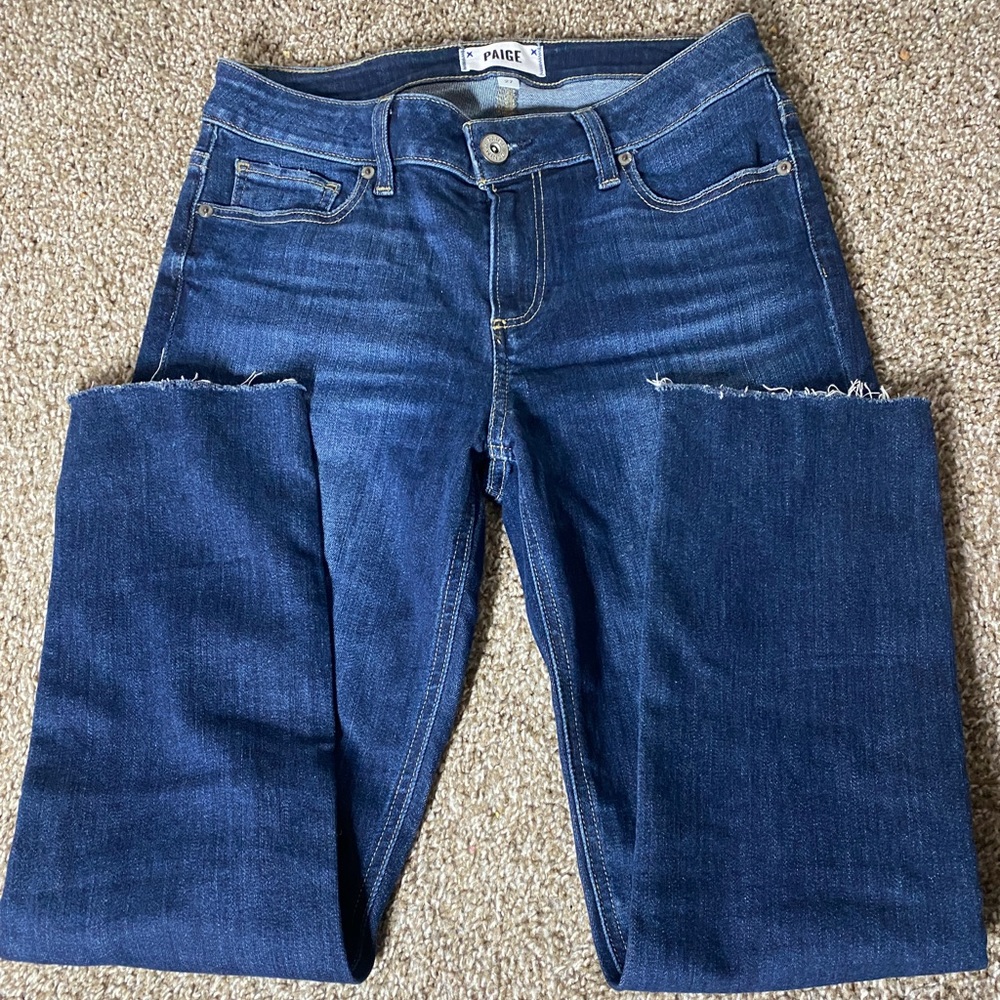 PAIGE Jeans Dark Wash ankle straight Jeans Size 27
